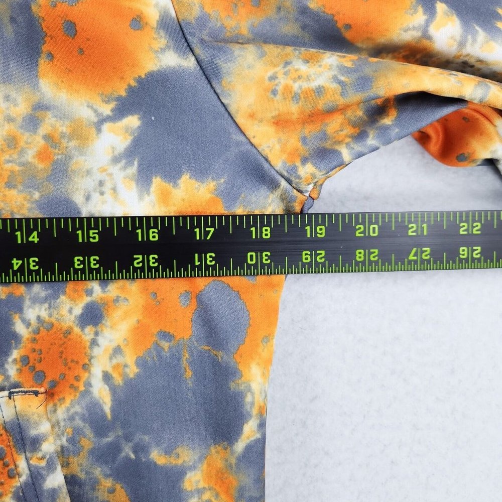 Nike Jacket Boys Large Orange Gray Hoodie Splatter 12/13 Years Youth Full Zip - Picture 5 of 14